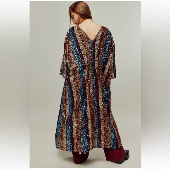 FREE PEOPLE NWT SEQUIN PRISM KIMONO 🍒